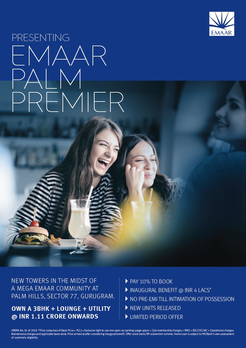 Introducing a NO Pre-EMI Subvention Payment Plan in Emaar Palm Premier, Gurgaon Update